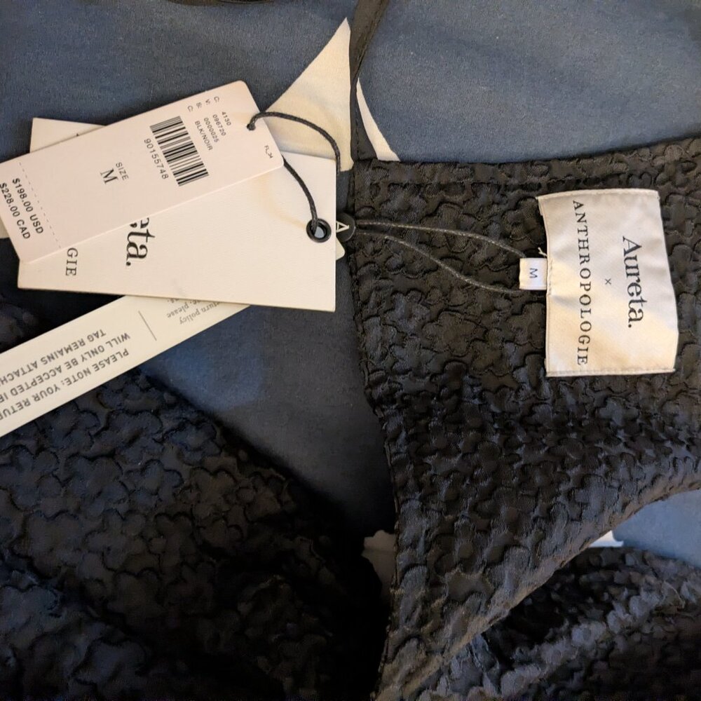 Aureta x Anthropologie Square-Neck Bubble-Hem Mini Dress - Picture 5 of 6